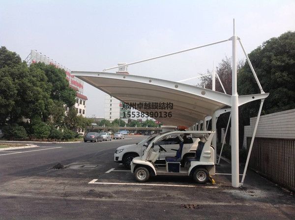 昭通<font color='red'>膜結構車棚</font>【天方味農(nóng)業(yè)電樁車棚等】施工案例