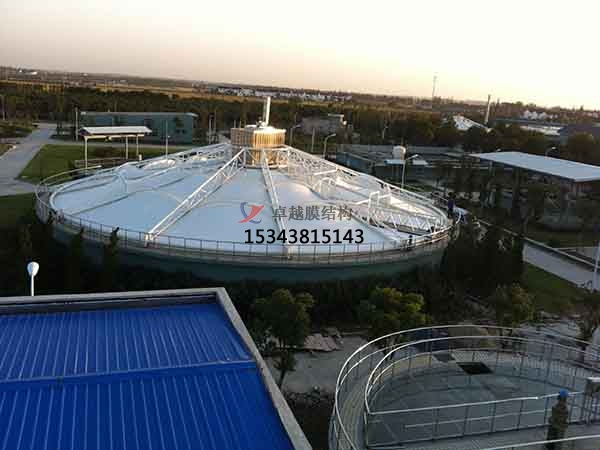 十堰市污水池反封閉罩棚設(shè)計(jì)施工、案例圖片 ?