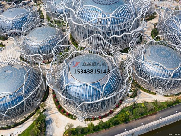ETFE膜結(jié)構(gòu)項(xiàng)目【海南?？诤；◢u會(huì)議中心】正在施工中